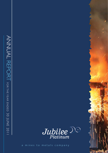 Thumbnail Jubilee Metals Group Annual Report fy2011