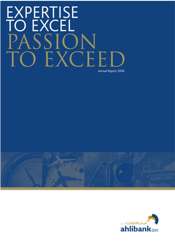 Miniature Ahli Bank Rapport annuel 2006