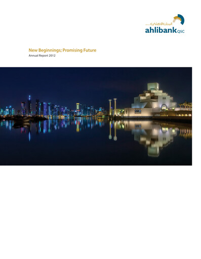 Miniature Ahli Bank Rapport annuel 2012
