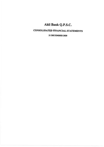 Thumbnail Ahli Bank Financial Statement 2020