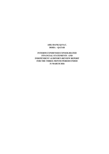 Thumbnail Ahli Bank Quarterly Report 2026-q1