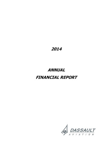 Thumbnail Dassault Aviation Financial Report 2014
