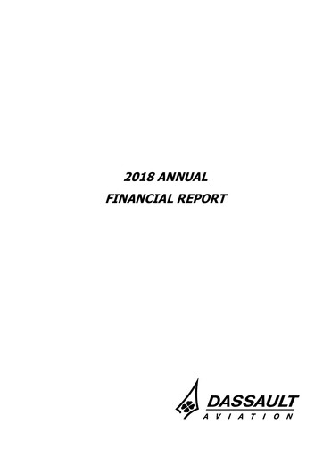 Thumbnail Dassault Aviation Financial Report 2018