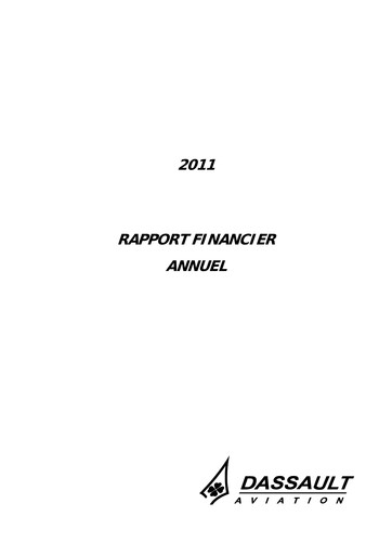 Thumbnail Dassault Aviation Financial Report 2011