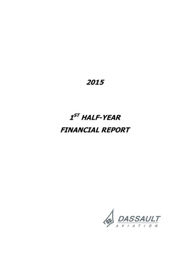 Vorschaubild Dassault Aviation Halbjahresbericht 2015-h1