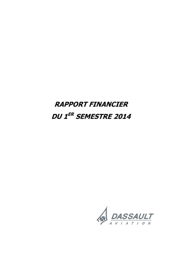 Vorschaubild Dassault Aviation Halbjahresbericht 2014-h1