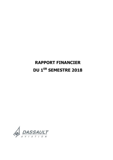 Vorschaubild Dassault Aviation Halbjahresbericht 2018-h1