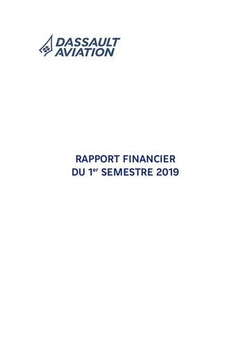 Vorschaubild Dassault Aviation Halbjahresbericht 2019-h1