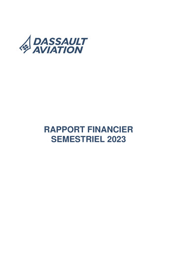 Vorschaubild Dassault Aviation Halbjahresbericht 2023-h1