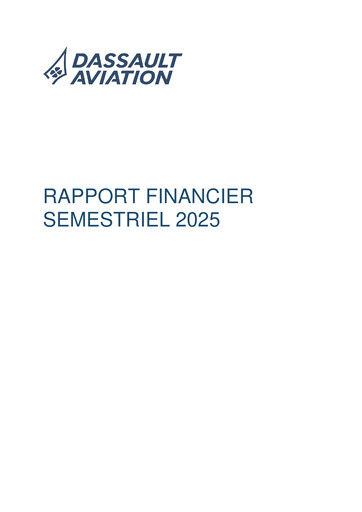 Vorschaubild Dassault Aviation Halbjahresbericht 2025-h1