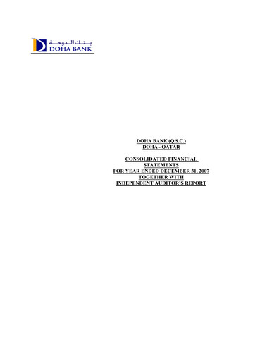 Thumbnail Doha Bank Financial Statement 2007