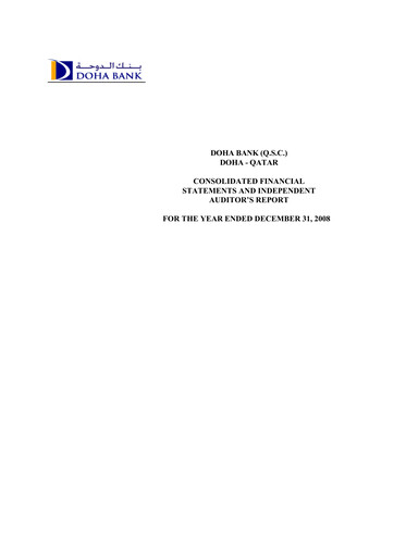 Thumbnail Doha Bank Financial Statement 2008