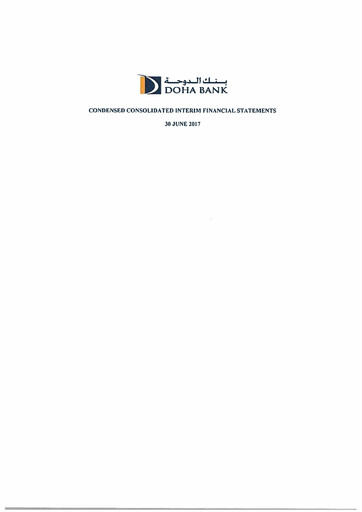 Thumbnail Doha Bank Half-year Report 2017-h1