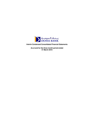 Thumbnail Doha Bank Quarterly Report 2019-q1