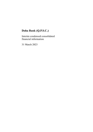 Thumbnail Doha Bank Quarterly Report 2023-q1
