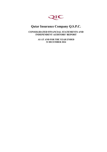 Thumbnail Qatar Insurance Company Financial Statement 2024