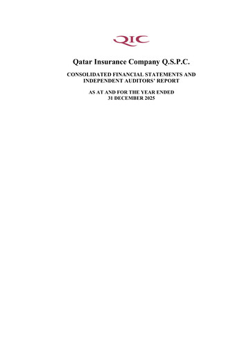 Thumbnail Qatar Insurance Company Financial Statement 2025