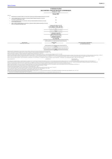 Miniature Canadian Solar
 Rapport annuel 2022