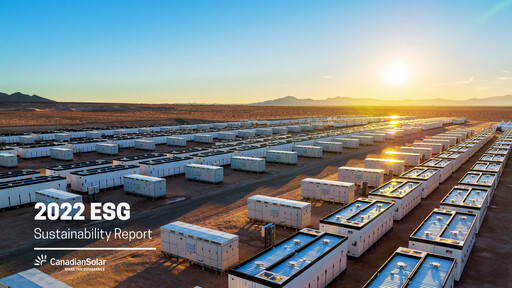 Miniature Canadian Solar
 Rapport de durabilité 2022