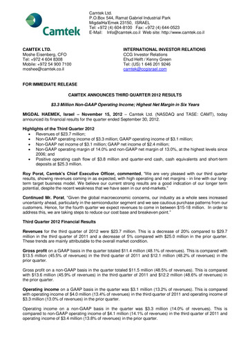 Thumbnail Camtek Quarterly Report 2012-q3