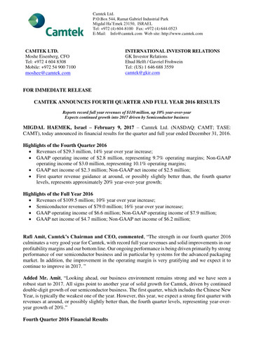 Thumbnail Camtek Quarterly Report 2016-q4