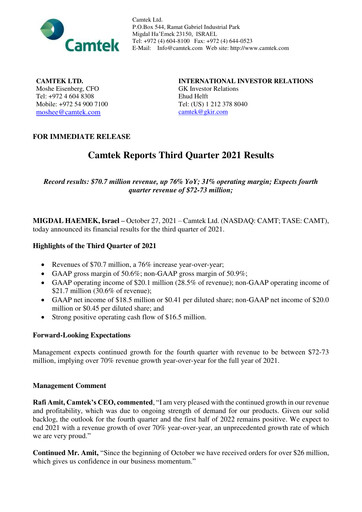 Thumbnail Camtek Quarterly Report 2021-q3