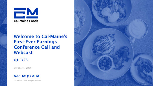 Vorschaubild Cal-Maine Foods Quartalsbericht 2026-q1