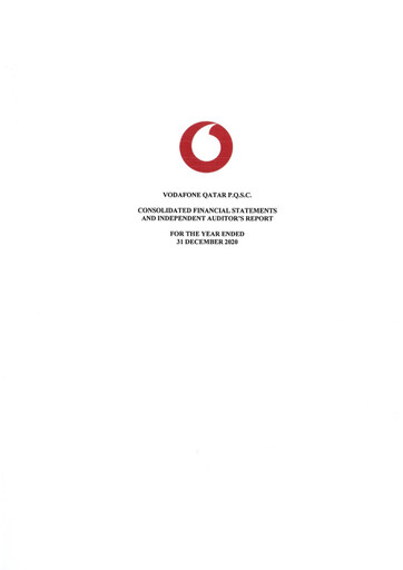 Thumbnail Vodafone Qatar Financial Statement 2020