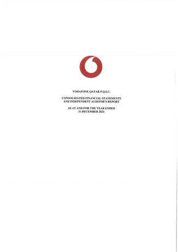 Thumbnail Vodafone Qatar Financial Statement 2023