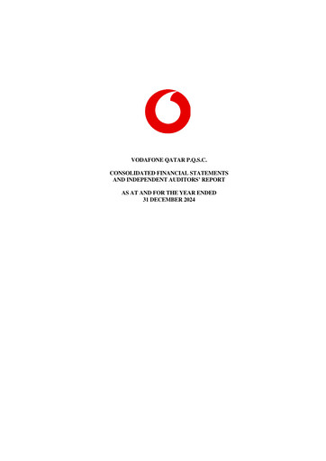 Thumbnail Vodafone Qatar Financial Statement 2024