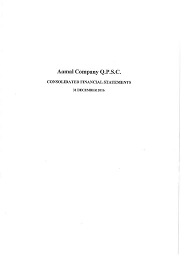 Thumbnail Aamal Company Financial Statement 2016