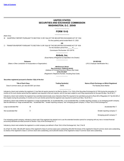 Miniature Airbnb Rapport trimestriel 2022-q1