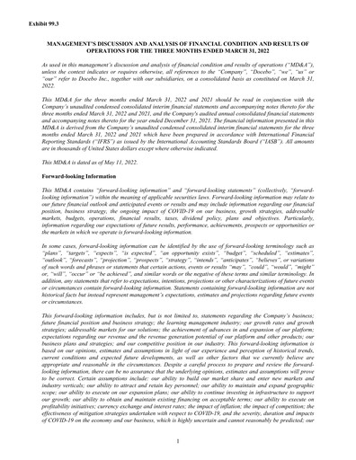 Thumbnail Docebo Quarterly Report 2022-q1