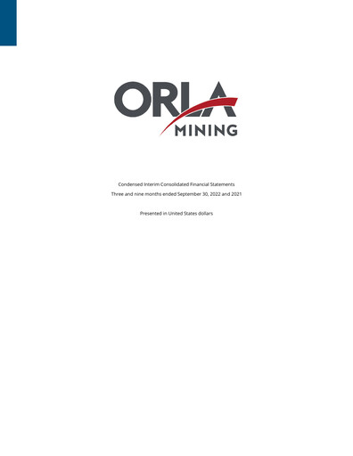 Thumbnail Orla Mining Quarterly Report 2022-q3