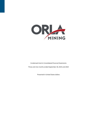Thumbnail Orla Mining Quarterly Report 2025-q3