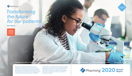 Vorschaubild Pharming Group Jahresbericht 2020