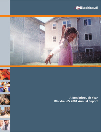 Miniature Blackbaud Rapport annuel 2004