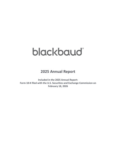 Miniature Blackbaud Rapport annuel 2025