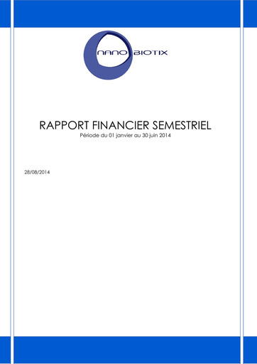 Thumbnail Nanobiotix Half-year Report 2014-h1