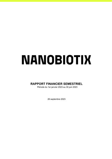 Thumbnail Nanobiotix Half-year Report 2023-h1