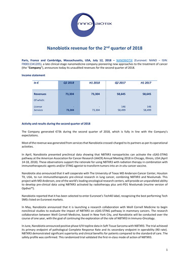 Thumbnail Nanobiotix Quarterly Report 2018-q2