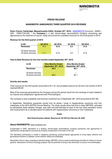 Thumbnail Nanobiotix Quarterly Report 2019-q3