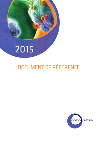 Vorschaubild Nanobiotix Universelles Registrierungsdokument 2015