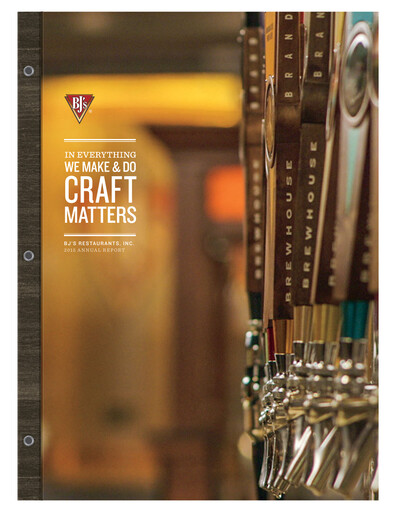 Thumbnail BJ's Restaurants
 Annual Report 2015