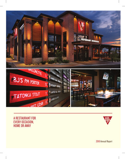 Thumbnail BJ's Restaurants
 Annual Report 2019