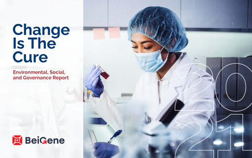 Miniature BeOne Medicines Rapport ESG 2021