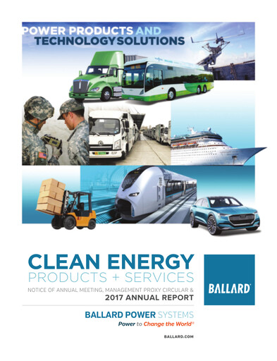 Thumbnail Ballard Power Systems
 Annual Report 2017