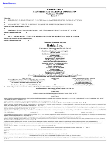 Thumbnail Baidu Annual Report 2024