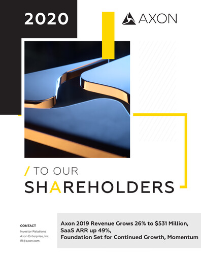 Thumbnail Axon Enterprise
 Quarterly Report 2019-q4