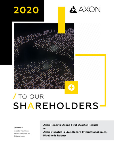 Thumbnail Axon Enterprise
 Quarterly Report 2020-q1